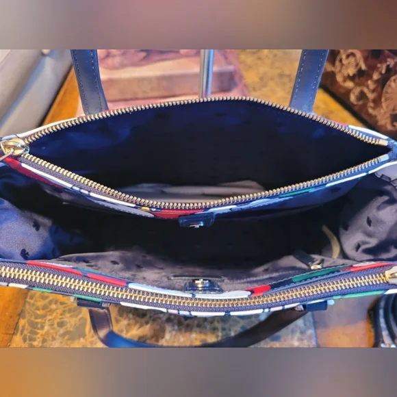 Kate Spade Navy Floral Tote Bag - Picture 9 of 11